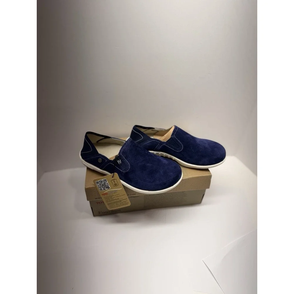 Spenco Total Support Siesta Convertible Blue Suede Slip-On Women's US 5.5 NWT - Picture 6 of 7